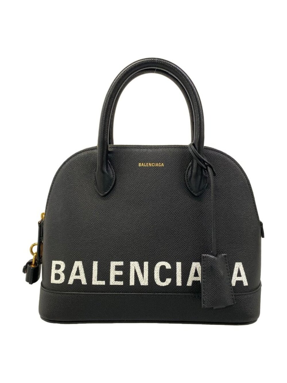 Balenciaga Handbag Ville Top Handle S Black Leather